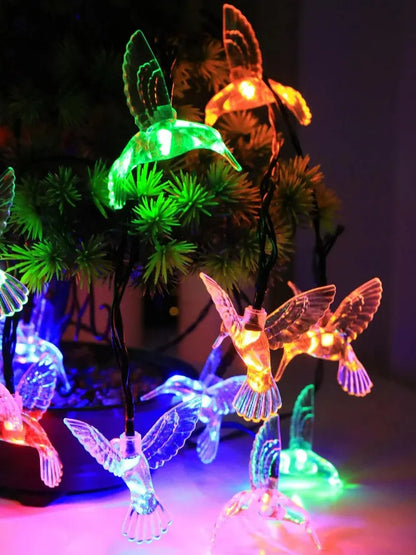 Luces Led Solares de Colibrí Multicolor