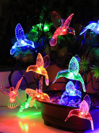 Luces Led Solares de Colibrí Multicolor